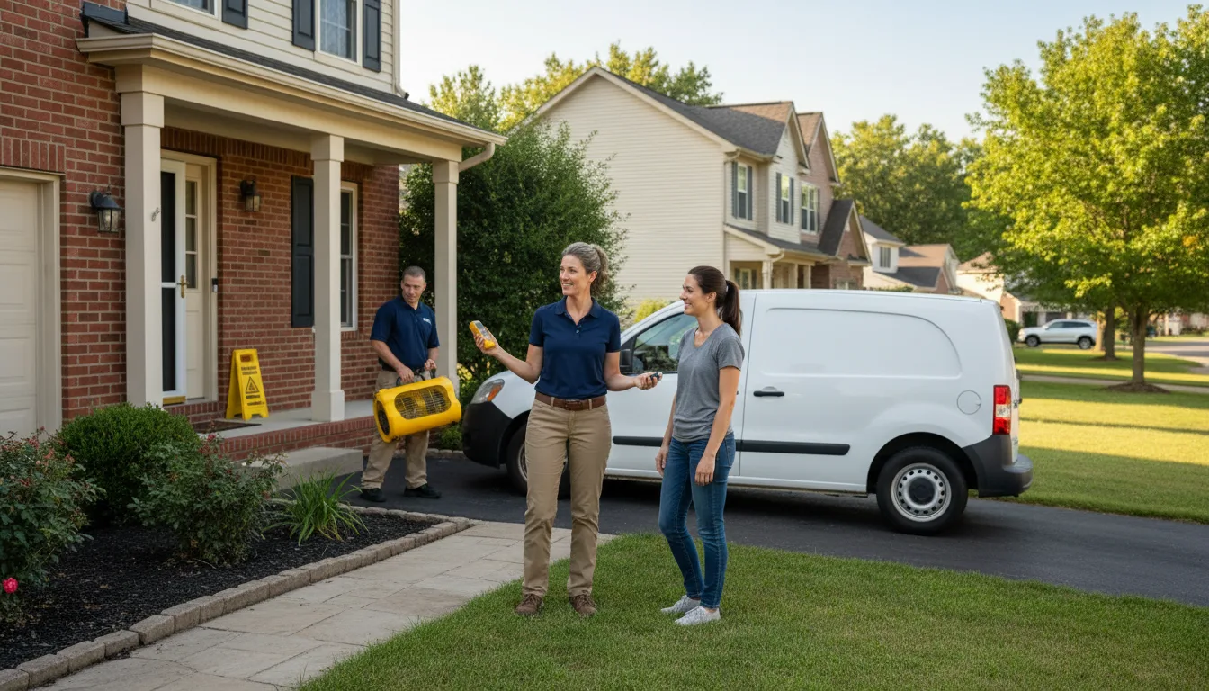 Residential water damage restoration in Lorman, MS